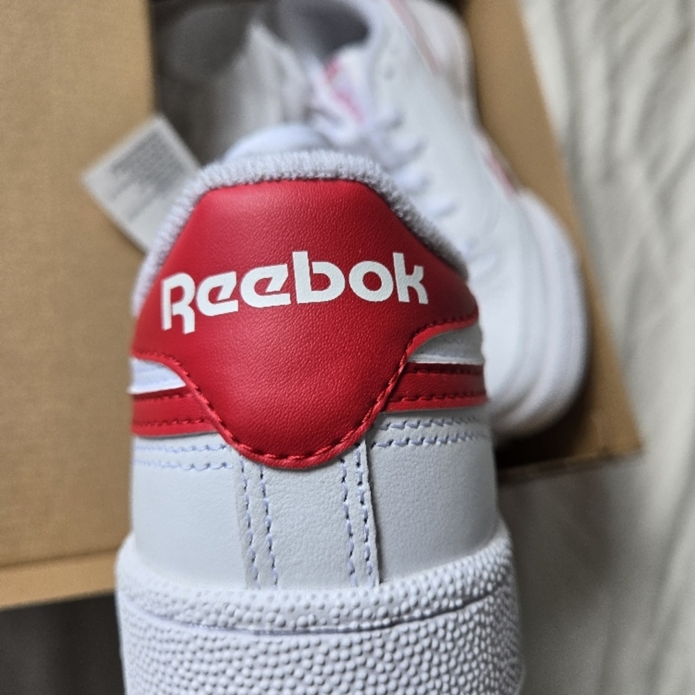 Reebok White and Red Sneakers
